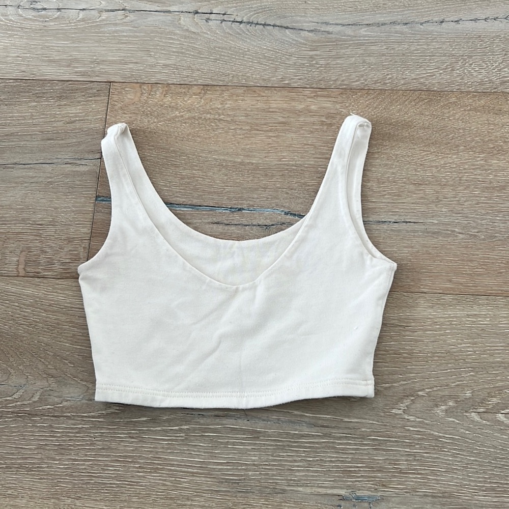 Brandy melville cream crop top